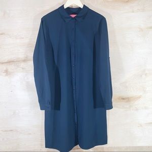 Catherine Malandrino | Shirt Dress with Side Slits